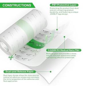 JCONLY Reven Matte Tattoo Protection Film Roll - 15см/10м