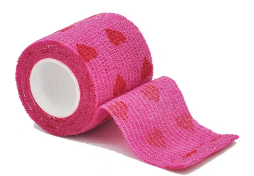 Бандаж за ръкохватка - 5см - сърца